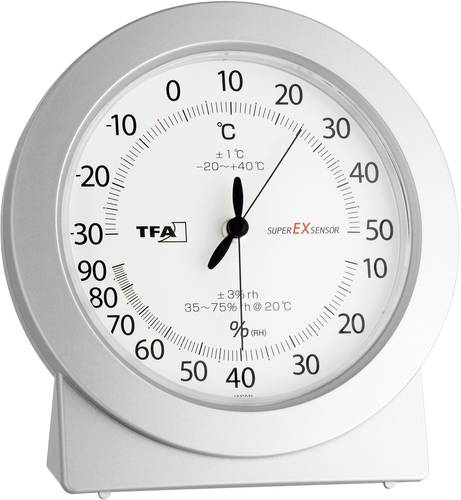 TFA Dostmann Analog Luftfeuchtemessgerät (Hygrometer) 10% rF 99% rF von TFA Dostmann