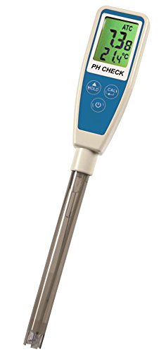 TFA Dostmann Check pH Messgerät ATC Wasserqualitätskontrolle, HOLD-Funktion, ph-Wert, Temperatur, inkl Behälter mit Aufbewahrungslösung für Elektrode, 31.3001.06, silber, L 225 x B 35 x H 20 mm von TFA Dostmann