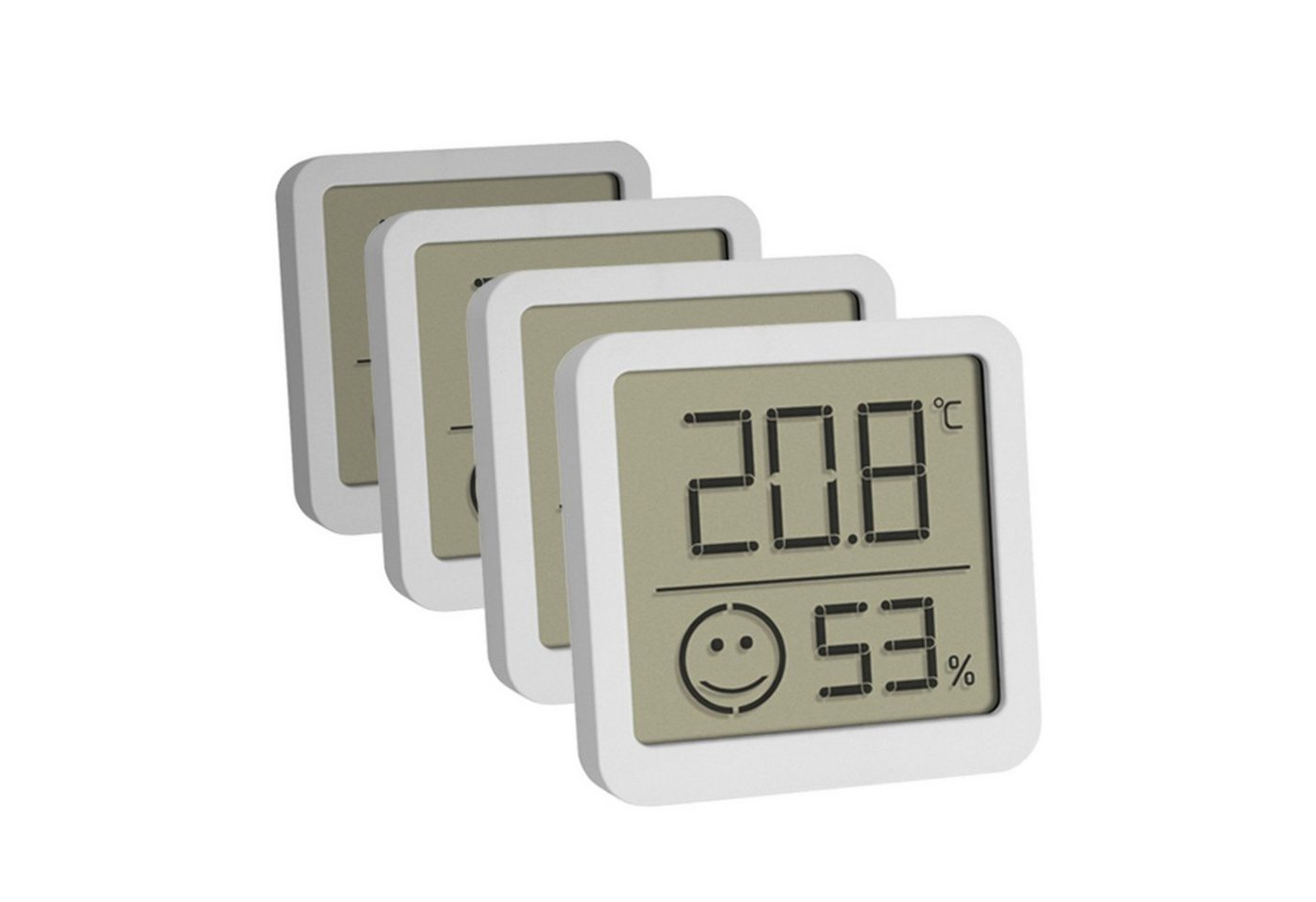 TFA Dostmann Digitales Thermo-Hygrometer, 4er Set Wetterstation von TFA Dostmann