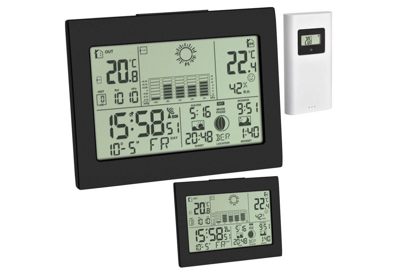 TFA Dostmann Horizon Plus TFA 35.1155.01.99 mit zweitem Display Funkwetterstation TFA Dostmann Horizon Plus TFA 35.1155.01.99 mit zweitem Display Funkwetterstation von TFA Dostmann