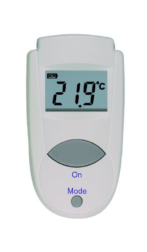 TFA Dostmann Infrarot-Thermometer Mini Flash, 31.1108, berührungsloses Messen von Oberflächen, 1s Messdauer, gemäß HACCP, vielseitig nutzbar, L 37 x B 17 x H 68 mm von TFA Dostmann