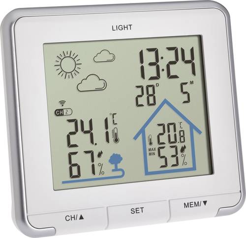 TFA Dostmann LIFE 35.1153.02 Funk-Wetterstation Vorhersage für 12 bis 24 Stunden Anzahl Sensoren ma von TFA Dostmann