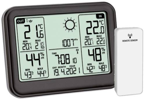 TFA Dostmann MEMO 35.1141.01 Funk-Wetterstation Vorhersage für 12 bis 24 Stunden Anzahl Sensoren ma von TFA Dostmann