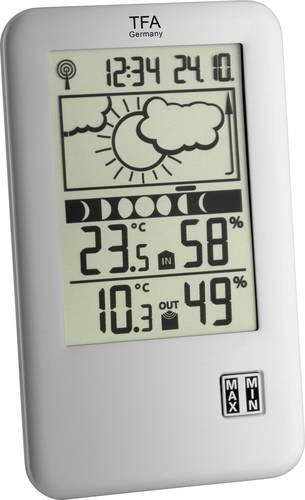 TFA Dostmann Neo Plus 35.1109 Funk-Wetterstation Vorhersage für 12 bis 24 Stunden Anzahl Sensoren m von TFA Dostmann