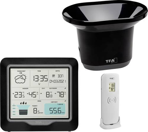 TFA Dostmann RAIN PRO 35.1160.01 Funk-Wetterstation Vorhersage für 12 bis 24 Stunden Anzahl Sensore TFA Dostmann RAIN PRO 35.1160.01 Funk-Wetterstation Vorhersage für 12 bis 24 Stunden Anzahl Sensore von TFA Dostmann