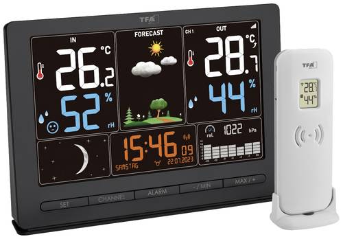 TFA Dostmann SEASON 2 35.1118.01 Funk-Wetterstation Vorhersage für 12 bis 24 Stunden Anzahl Sensore von TFA Dostmann