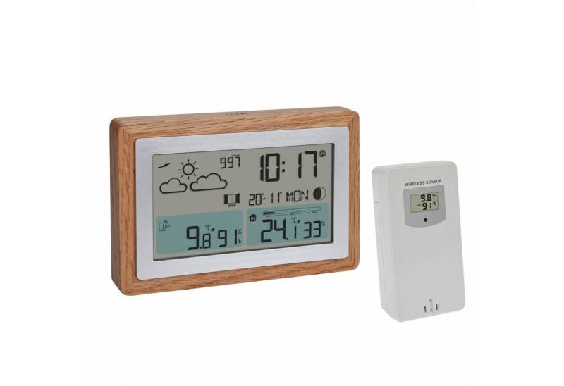 TFA Dostmann TFA 35.1167.54 digitale Wetterstation OAK mit Außensensor Funkwetterstation von TFA Dostmann