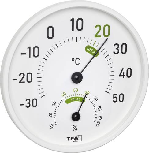 TFA Dostmann Thermo-/Hygrometer Weiß von TFA Dostmann