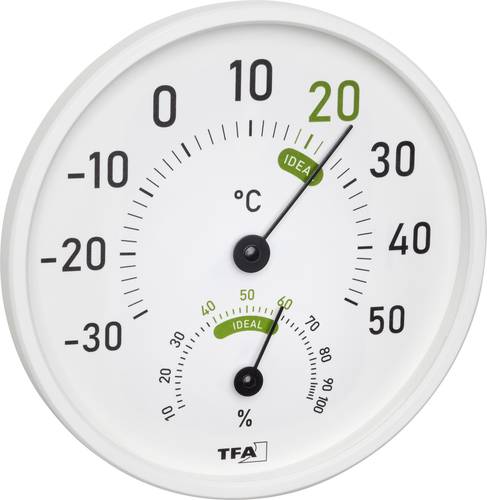 TFA Dostmann Thermo-/Hygrometer Weiß TFA Dostmann Thermo-/Hygrometer Weiß von TFA Dostmann