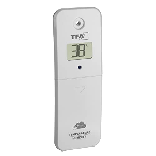 TFA Dostmann Thermo-Hygro-Sender, 30.3800.02, für die TFA WLAN Wetterstationen 35.8000 | 35.8001 | 35.8002 | 35.8003, zur Klimakontrolle, weiß von TFA Dostmann