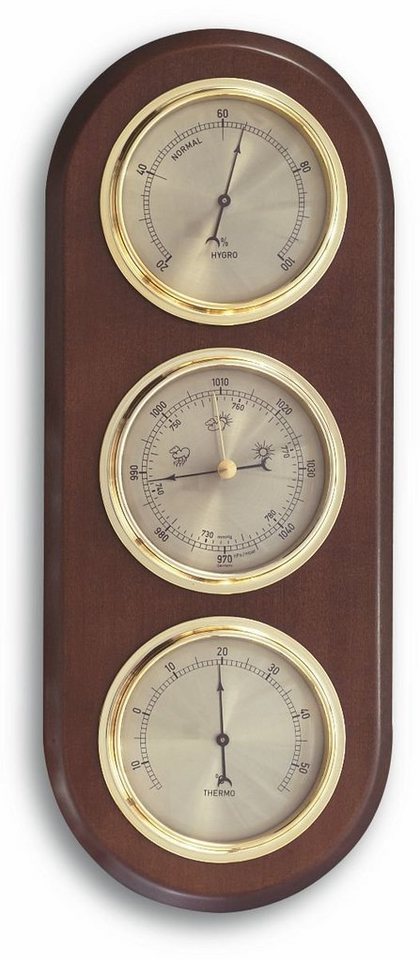 TFA Dostmann analog TFA 20.1064.03 aus Massivholz, Eiche Wetterstation von TFA Dostmann