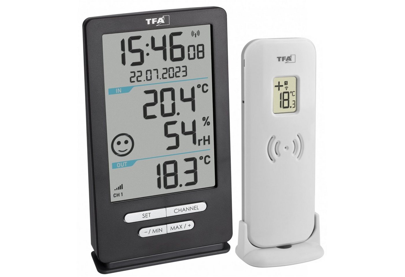 TFA Dostmann digitales Funk-Thermometer Xena Home TFA 30.3074 Raumklimakontrolle Funkwetterstation von TFA Dostmann