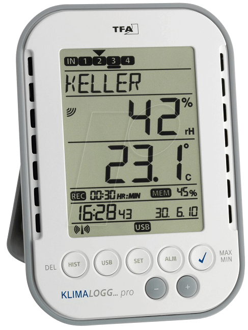 WS 303039 - Profi-Thermo-Hygrometer mit Datenlogger WS 303039 - Profi-Thermo-Hygrometer mit Datenlogger von TFA Dostmann