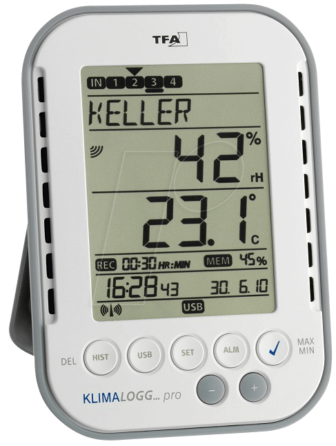 WS 303039 - Profi-Thermo-Hygrometer mit Datenlogger von TFA Dostmann