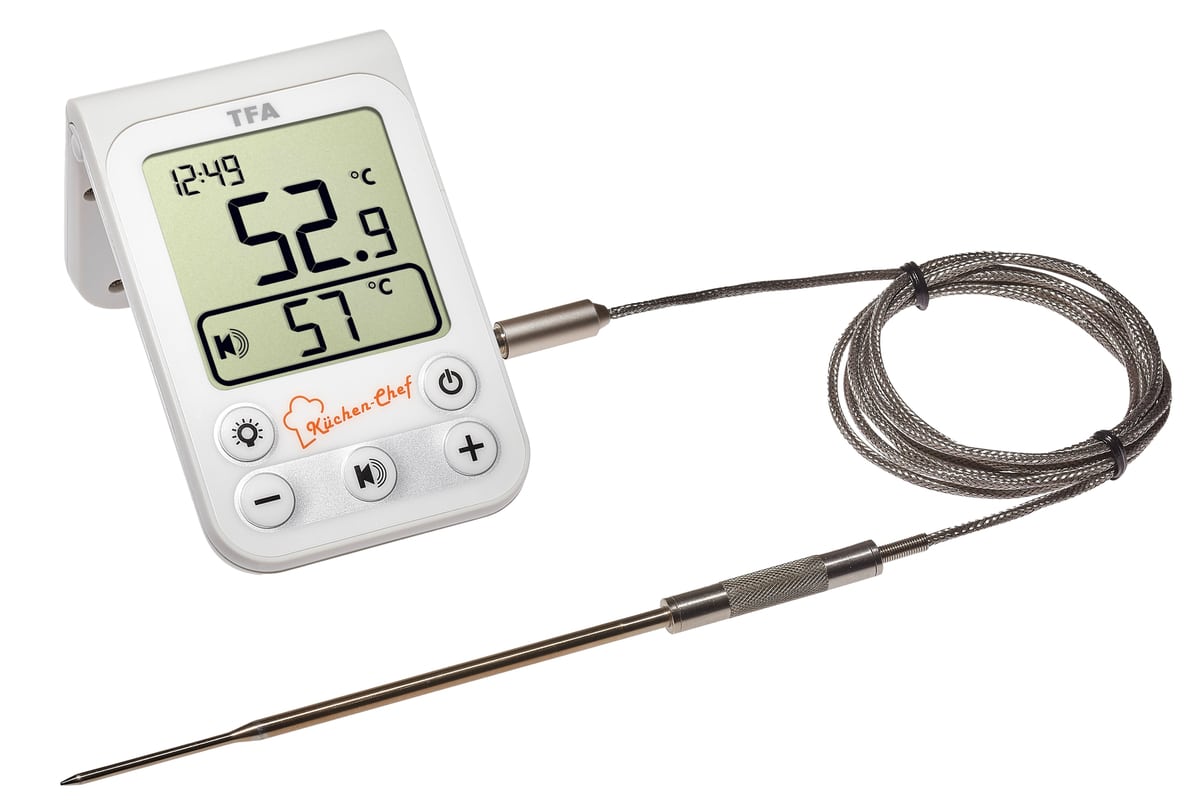 TFA Digitales Grill-Bratenthermometer Küchen-Chef, 14.1510.02 von TFA