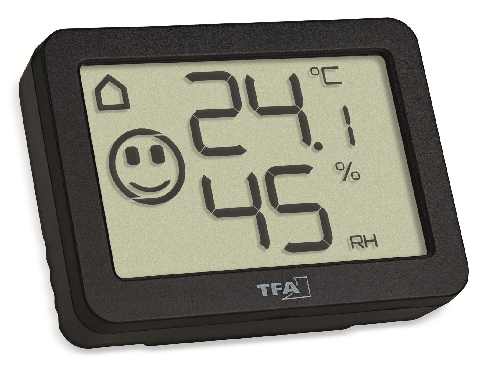 TFA Digitales Thermo-Hygrometer 30.5055.01, schwarz von TFA