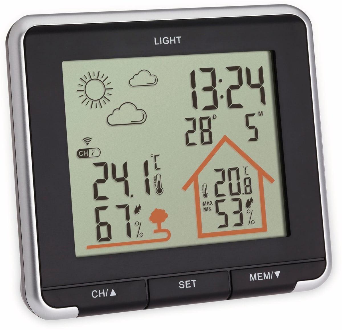 TFA Funk-Wetterstation Life, schwarz, 35.1153.01 von TFA