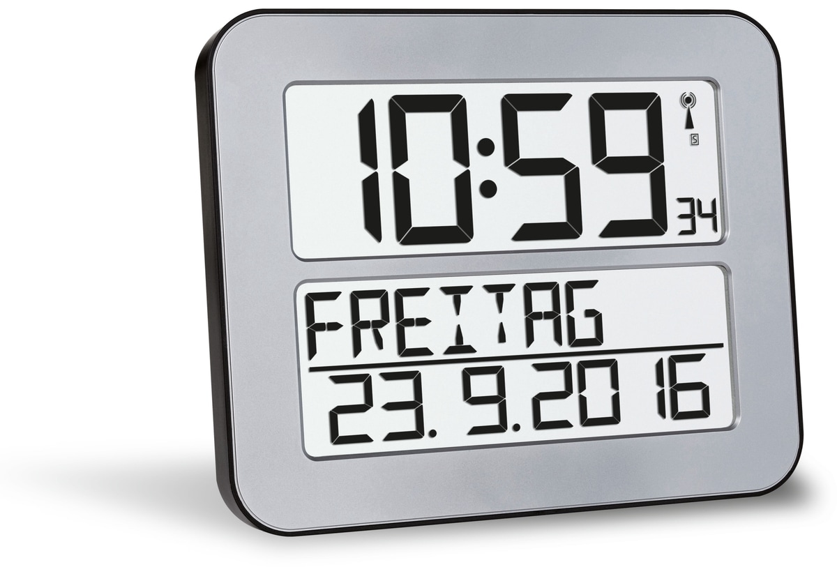 TFA Wanduhr TimeLine Max 60.4512.54, silber TFA Wanduhr TimeLine Max 60.4512.54, silber von TFA