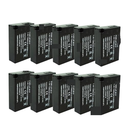 10 Stück LP-E17-Batterien LPE17 LP E17 Kamera-Akku, Kompatibel Mit Canon, Kompatibel Mit EOS, for M3 M5 750D 760D T6i T6s 800D 8000D Kiss X8i 10 Stück LP-E17-Batterien LPE17 LP E17 Kamera-Akku, Kompatibel Mit Canon, Kompatibel Mit EOS, for M3 M5 750D 760D T6i T6s 800D 8000D Kiss X8i von TFNVYQQZ