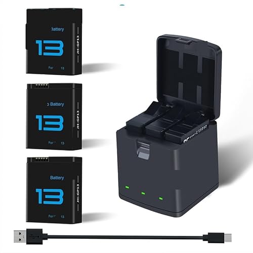 2100 MAh Akku-Ladegerät, Kompatibel Mit GoPro Hero, for 13 Schwarz, Kompatibel Mit Go Pro Hero, for 13 Akkus, Sportkameras, Zubehör, Akku-Ladegerät 2100 MAh Akku-Ladegerät, Kompatibel Mit GoPro Hero, for 13 Schwarz, Kompatibel Mit Go Pro Hero, for 13 Akkus, Sportkameras, Zubehör, Akku-Ladegerät von TFNVYQQZ