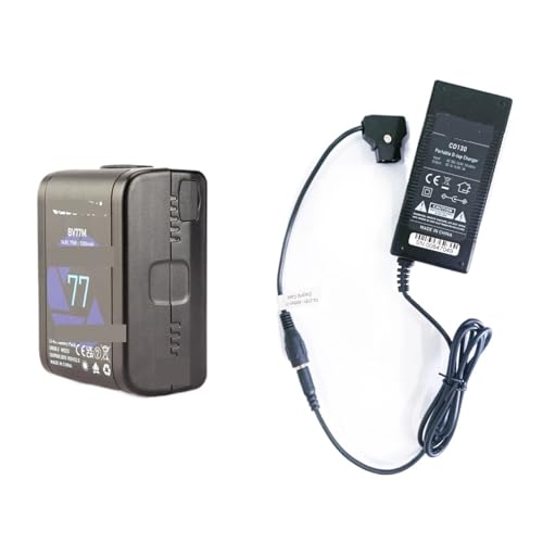 Akku, Kompatibel Mit CASSORY, for BV-77M V-Mount-Akku Mit D-Tap-Mini-Tasche, 77 Wh V-Lock-Kameraakkus for Camcorder(BV-77M with Charger) von TFNVYQQZ