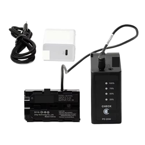 Kamera-Akku, Kompatibel Mit ZITAY, for NP-F970 Kamera-Akku 10500 MAh Power Bank for NP-F970 NP-F930 NP-F950 NP-F960 NP-F550 NP-F530 Akku(KIT 2) von TFNVYQQZ