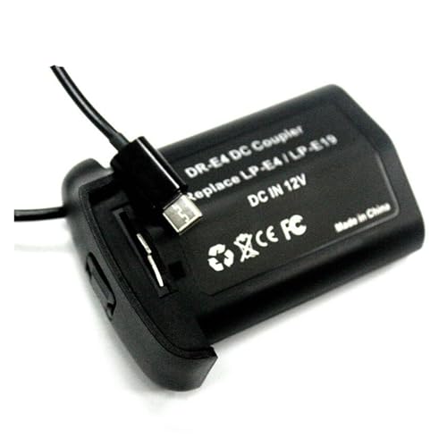 Kamera-Akku LP-E4 E19 Dummy-Akku DR-E4 Auf Typ C, Kompatibel Mit Canon-Kamera, for EOS 1D CX MarkIII IV 1DX 1D3 1D4 1Ds(Type C 100CM) von TFNVYQQZ