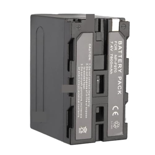 NP-F970 NP-F960 Akku, Kompatibel Mit Sony, for DSR-PD150 PD170 HDRAX2000 FX7 FX1000 HVL-LBPB Yongnuo Godox LED-Videolicht-Akkus 7800 MAh(2Pcs Battery) von TFNVYQQZ