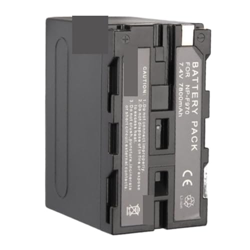 NP-F970 NP-F960 Akku, Kompatibel Mit Sony, for DSR-PD150 PD170 HDRAX2000 FX7 FX1000 HVL-LBPB Yongnuo Godox LED-Videolicht-Akkus 7800 MAh(4Pcs Battery) von TFNVYQQZ