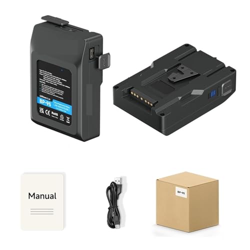 V-Mount V-Lock BP-222 BP-185 BP-95 Akku BP Akku Mit PD20W Kabel, Kompatibel for Sony, Camcorder Broadcast Videoleuchte Blackmagic URSA(BP-185 12500mAh) von TFNVYQQZ