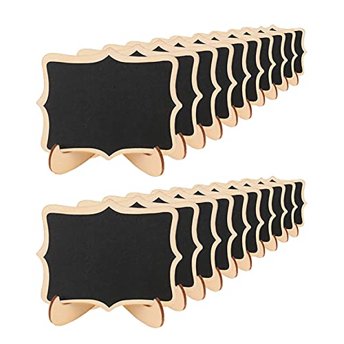 20 Stück Mini Tafel,Klein Holz Kreidetafel mit Ständer,Memotafel Tischkarten Platzkarte Preisschilder Für Buffet Hochzeiten Party 20 Stück Mini Tafel,Klein Holz Kreidetafel mit Ständer,Memotafel Tischkarten Platzkarte Preisschilder Für Buffet Hochzeiten Party von TFSYLISA