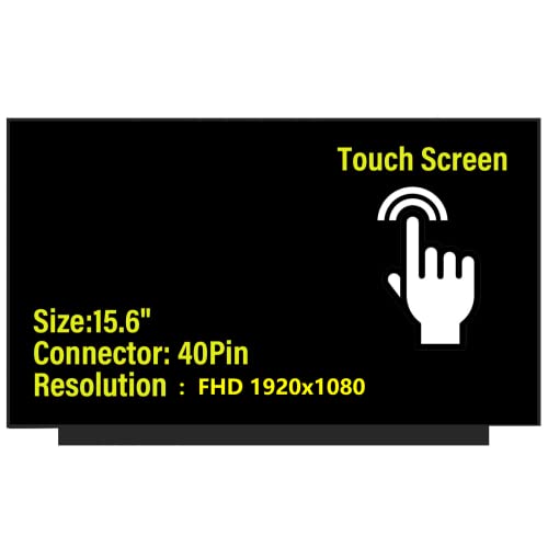 TFTcenter NV156FHM-T07 V8.1 V8.3 V8.4 LCD-Touchscreen-Ersatz, Touchscreen 15,6 Zoll 1920 x 1080 40-poliges Laptop-Display (nur Panel) (nicht für andere Modelle) von TFTcenter