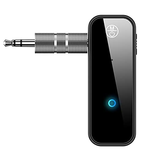 TFUFR Bluetooth 5.0 Audio-Adapter 3,5 mm AUX Auto Bluetooth Transmitter Empfänger, Mini Wireless Bluetooth Audio Adapter für Home Car PC Audio Musik Kopfhörer Lautsprecher von TFUFR