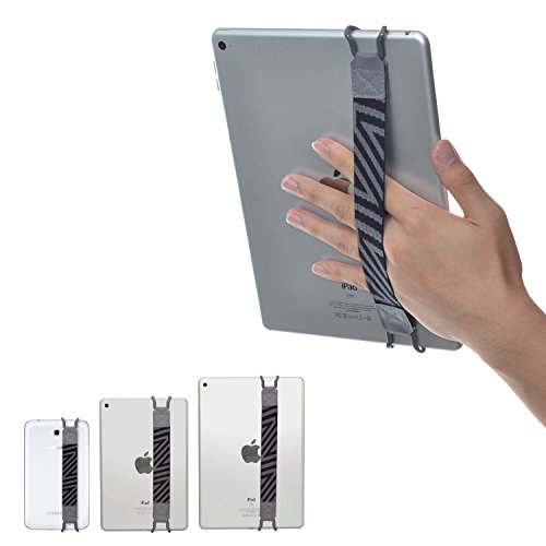 TFY Sicherheits-Handschlaufe für Tablet PC – iPad (iPad / iPad Mini / Mini 2 / Mini 3 / iPad Air / iPad Air 2 / iPad Pro 9,7 Zoll) – Samsung Tablet PCs – Nexus 7 / Nexus 10 und mehr (grau) von TFY