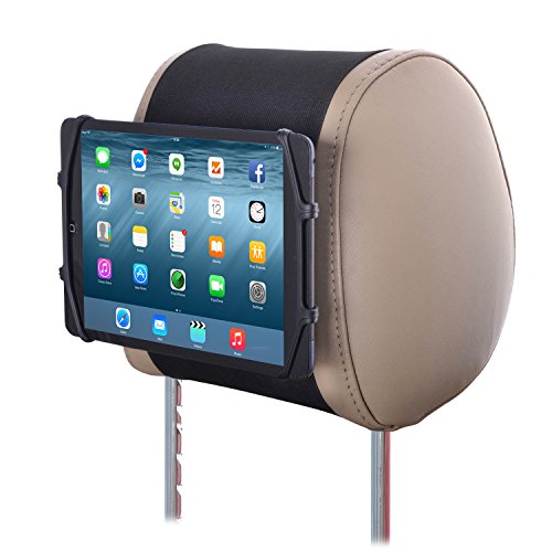 TFY Universelle Auto Kopfstützen Halterung Silikon Halterung für 7-10,5 Zoll Tablets und iPads von TFY