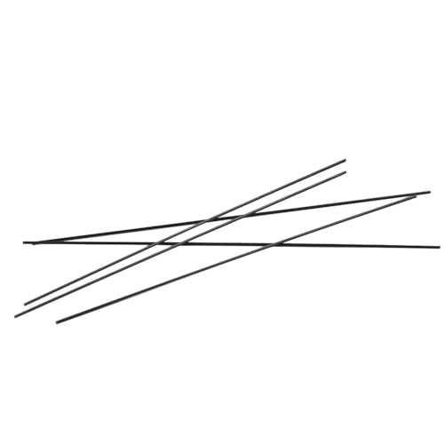 TGDGFKIAS Kohlenstofffaser, 10 Stück, hochfester Feststoff, der häufig in Drachen, selbstgebauten Modellflugzeugen, Lichtstativen und Skistöcken verwendet Wird.(Diameter 1.5mmx600mm) von TGDGFKIAS