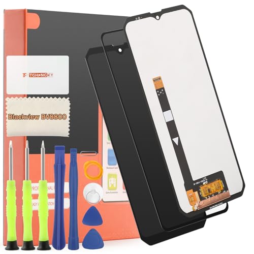 TGHongKy Display für Blackview BV8800 Bildschirm Ersatz für Blackview BV8800 LCD Ersatz Sensor Glas Touchscreen-Digitalisierer Panel Assembly mit Reparaturwerkzeug - [Schwarz] von TGHongKy