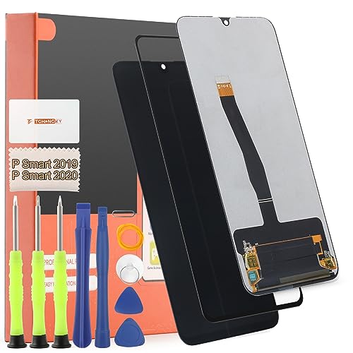 TGHongKy Display für Huawei P Smart 2019 Bildschirm Ersatz P Smart 2020 LCD Ersatz Sensor Glas Touchscreen-Digitalisierer Panel Assembly mit Reparaturwerkzeug - [Schwarz] von TGHongKy