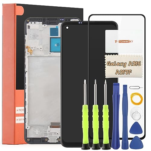 TGHongKy Display für Samsung Galaxy A21S Bildschirm Ersatz für Galaxy A21S A217F LCD Ersatz Sensor Glas Touchscreen-Digitalisierer Panel Assembly mit Reparaturwerkzeug - [Schwarz mit Rahmen] von TGHongKy