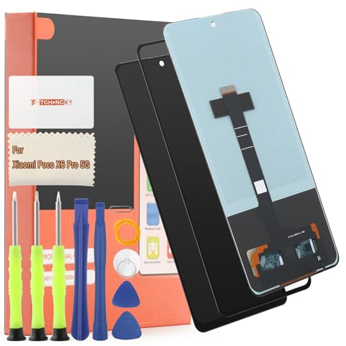 TGHongKy INCELL LCD Display für Xiaomi Poco X6 Pro 5G Bildschirm Ersatz für Xiaomi Poco X6 Pro 5G Touchscreen Digitalisierer Sensor Glas Reparaturset - [Schwarz ] von TGHongKy