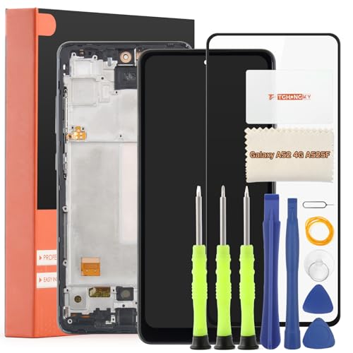 TGHongKy für Samsung Galaxy A52 4G A525F Display für Samsung Galaxy A52 4G A525F LCD Ersatzbildschirm ErsatzPanel Touch Digital Komplette Assembly mit Werkzeug-Kit - [Schwarz mit Rahmen] von TGHongKy