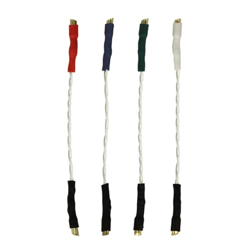 THAKKER HLW-50S - Headshell Kabel Set | Reine Silber-Litzen (5N-Silber: 99,999%) | Teflon Isolation | 50mm lang von THAKKER
