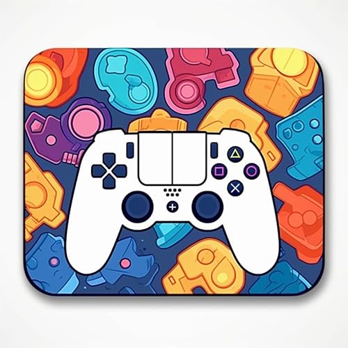 Remote Mouse Pad, Gamer Mouse Pad - Gaming Mouse Mat - Non-Slip Rubber Base - for Gaming Computer, Laptops, Gaming Cafes (Blue Gamer-Mauspad) von THE DIVINE PIXEL
