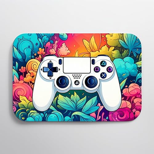 Remote Mouse Pad, Gamer Mouse Pad - Gaming Mouse Mat - Non-Slip Rubber Base - for Gaming Computer, Laptops, Gaming Cafes (Floral Gamer Mousepad) von THE DIVINE PIXEL
