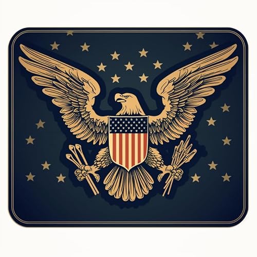 THE DIVINE PIXEL US Air Force Mauspad-Design, rutschfeste Gummiunterseite, 20 x 24 cm (7,9 x 9,4 Zoll) von THE DIVINE PIXEL