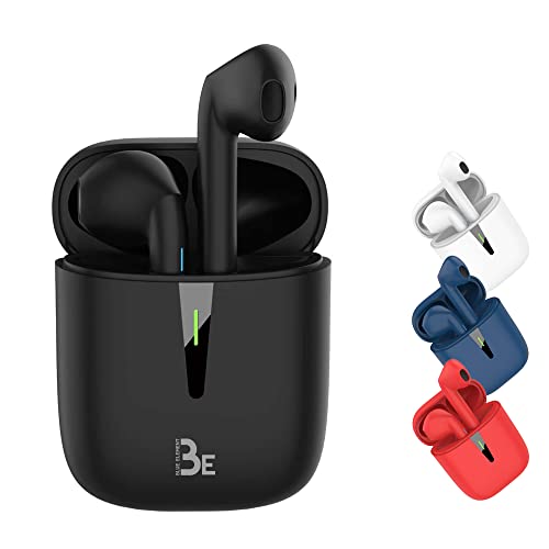 BE Pop Bluetooth 5.1 TWS – 3D-Stereo-Headset (kabellos, Akkulaufzeit 12 Stunden, LED-Aufladebox, einfach zu verbinden, integriertes Mikrofon, leicht und bequem für iPhone/Android (Weiß) von THE G-LAB
