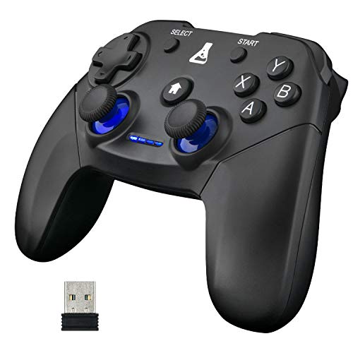 THE G-LAB K-Pad THORIUM Wireless - Gaming-Controller PC & PS3 mit integrierter Vibration, Gamepad-Game-Controller-Kabel verbunden - Joystick für PC Windows10-11, PS3, Android (Kabellos) von THE G-LAB