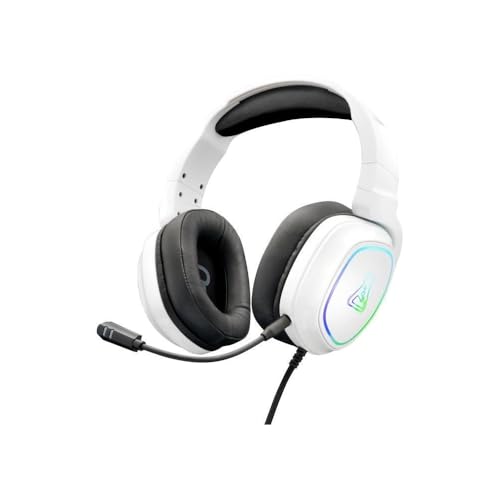 THE G-LAB - Korp Radium Gaming Headset mit abnehmbarem Mikrofon, Gaming Kopfhörer mit LED Licht, Gaming Kopfhörer mit Kabel Stereo Sound Bass 3.5mm, Kompatibel mit PS4/PS5/Xbox/Switch/PC von THE G-LAB