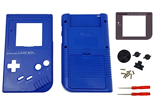 THE TECH DOCTOR -Geh盲use f眉r Gameboy Classic DMG-01, Geh盲use f眉r Bildschirmlinse und Tasten, professionelles -Set inkl. Werkzeug (blau) von THE TECH DOCTOR