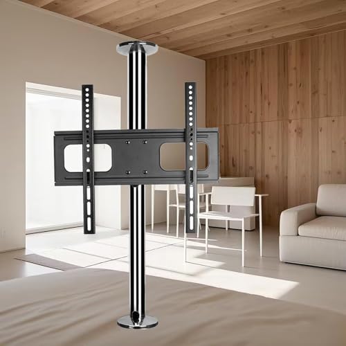 Passend Für 32-55 Zoll Große Verstellbare Neigbare Fernseher Deckenhalterung - LCD TV 360 Grad Drehbarer Rahmen, Drehbares Trennwand Rack, Drehbarer TV Schrank, Drehbare Basis(66-82cm) von THEGA